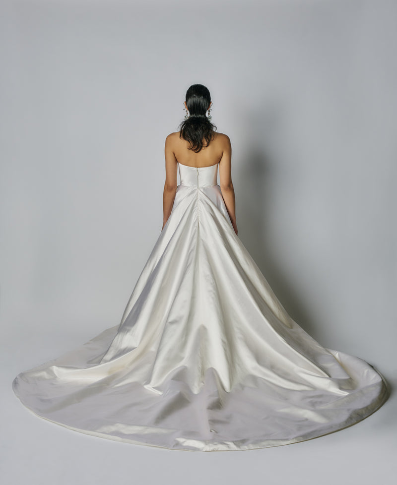 duchess satin wedding dress Duchesse – VARCA STUDIO line bridal gown for Color:Purple Royal look-seanna-ruched-mini-dress-keylime Aline Wedding Dress with